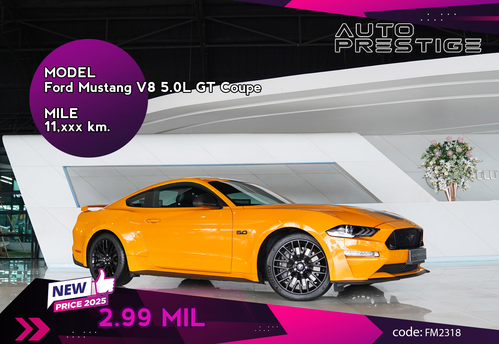 Ford Mustang V8 5.0L GT Coupe